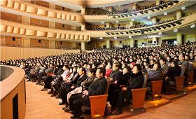 美国神韵国际艺术团在韩国最后一场演出，在韩国著名的高阳阿兰奴里综合演艺中心（Aram