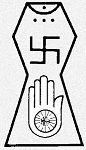 古老的印度耆那教中，卍字符代表他们的第七位圣人，通常和手形结合