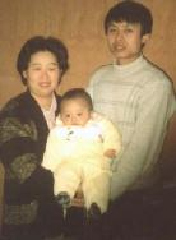 安凤波与妻子韩爽及儿子