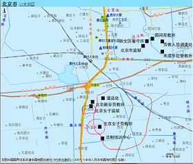 图表1北京大兴区地图局部
