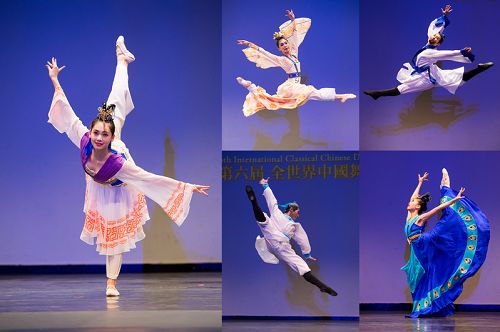 圖2：新唐人舉辦的中國舞舞蹈大賽，選手技藝高超，人物刻畫生動