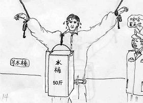 中共酷刑：挂水桶