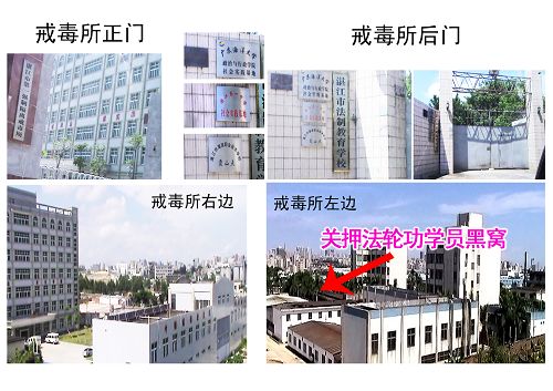 关押法轮功学员的湛江市“法制教育学校”的照片位示图