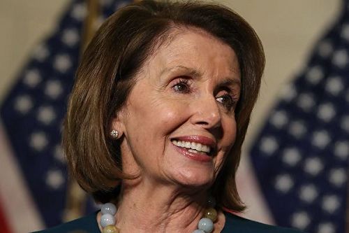 '图1：美国众议院少数党领袖来自加州的民主党人佩洛西（Nancy Pelosi）'