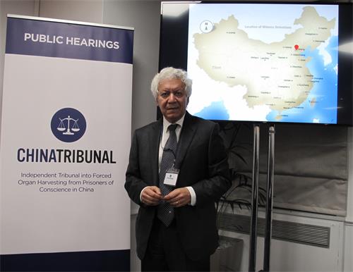 图2：“独立人民法庭”法律顾问、人权律师哈米德·萨比（Hamid Sabi）。
