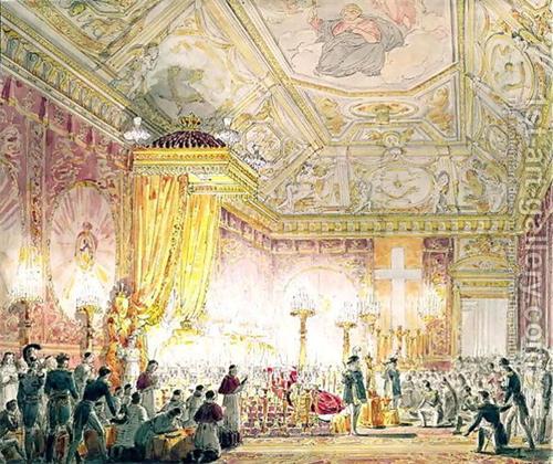 '图3 曾经的杜伊勒里王宫内部一厅（1859）'