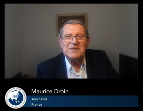'图1：法国资深记者莫里斯·杜瓦安（Maurice Droin）'