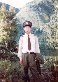 王书军1992年5月在新疆边境部队当兵服役时的照片
