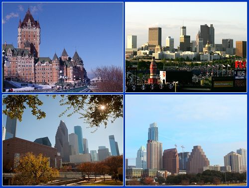 图1：二零一三年十二月二十七日，神韵在加拿大魁北克、美国休斯顿、亚特兰大和奥斯汀四城同时上演，盛况空前