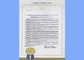 纽约州参议院表彰法轮大法