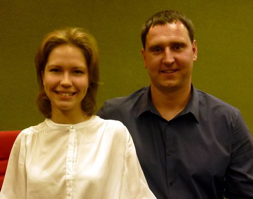 图4：俄罗斯学员卡特丽娜和阿莱克桑德夫妇参加二零一四年欧洲法会