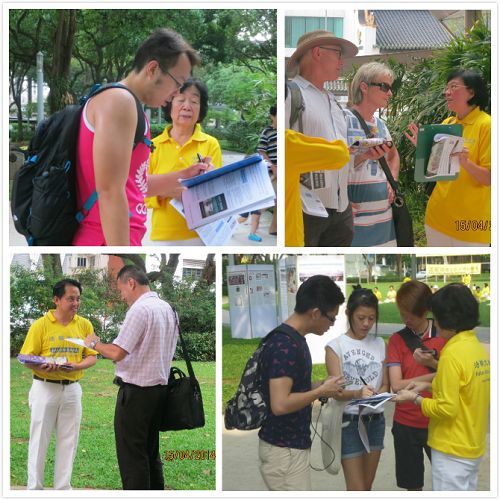 民众纷纷了解真相，签名呼吁制止中共强摘法轮功学员器官。