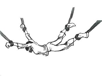 图4-5：酷刑：“四肢上绳”