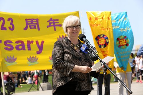 加拿大国会议员Joy Smith在法轮大法弘传世界二十三周年庆典上发言