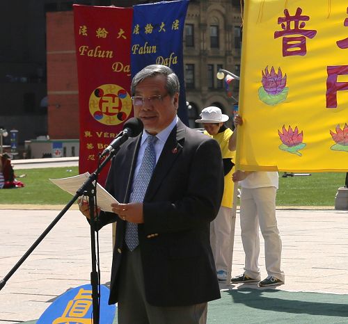 加拿大国会参议员吴清海（Thanh Hai Ngo）先生在法轮大法弘传世界二十三周年庆典上发言