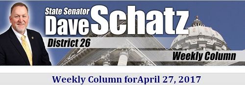'图1：美国密苏里州参议员戴夫·沙茨（Dave Schatz）在2017年4月27日给他的选民发送的每周简报中，用全部篇幅讲述了中共活摘器官的罪行'
