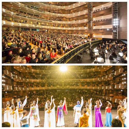 图2:一月三日至七日,神韵纽约艺术团在加拿大多伦多四季表演艺术中心的八场演出场场爆满。图为一月六日演出大爆满的盛况。