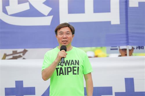 '图4：台北市议员张茂楠希望透过声援让更多人找回勇气。'