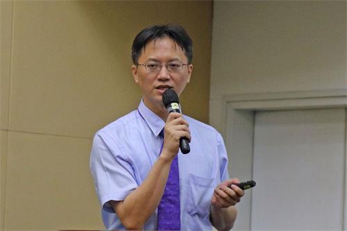 '图3：台湾国际器官移植关怀协会副理事长黄士维医师'