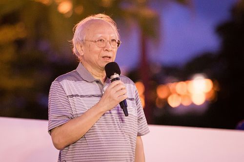 图10:人权律师代表郭吉仁表示,中国成百上千的律师为法轮功学员辩护,让他备受鼓舞与启发。