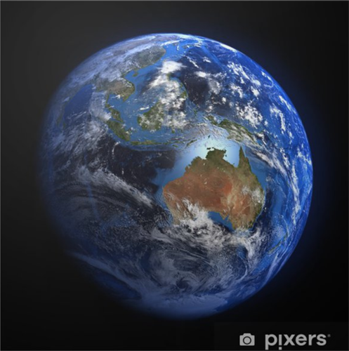 图3：从太空中看到的地球。正面是澳大利亚。（图片来源：wwf.org.au）