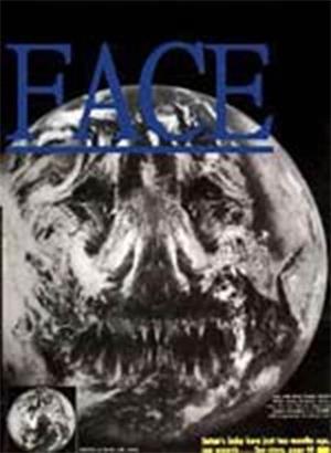 图5：1999年，美国太空总署的卫星拍摄的地球照片显示，地球上出现了一个覆盖半个地球的撒旦面孔。