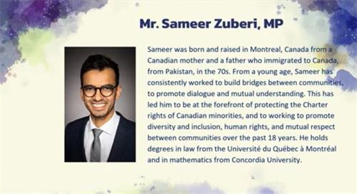 图2：加拿大国会议员祖贝里（Sameer