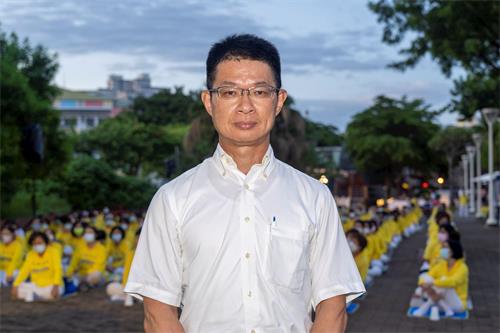 '图10：台湾南社社长也是高雄大学经济学教授翁铭章声援'