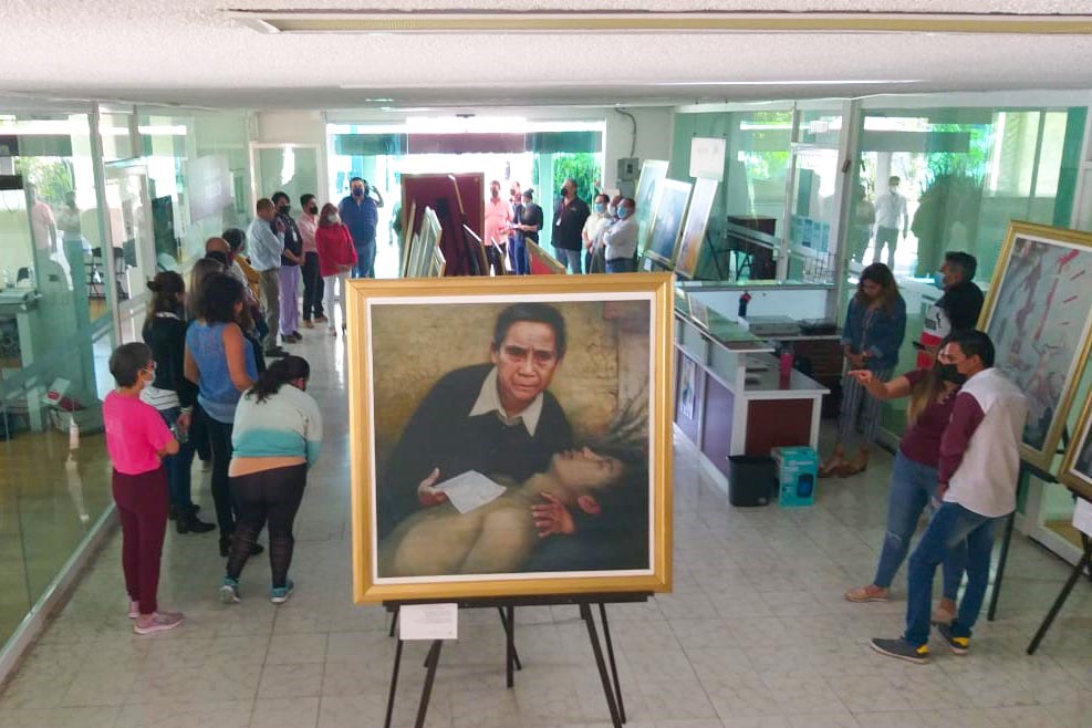 图6：在瓜纳华托州塞拉亚农村发展秘书处大厅举办的美展