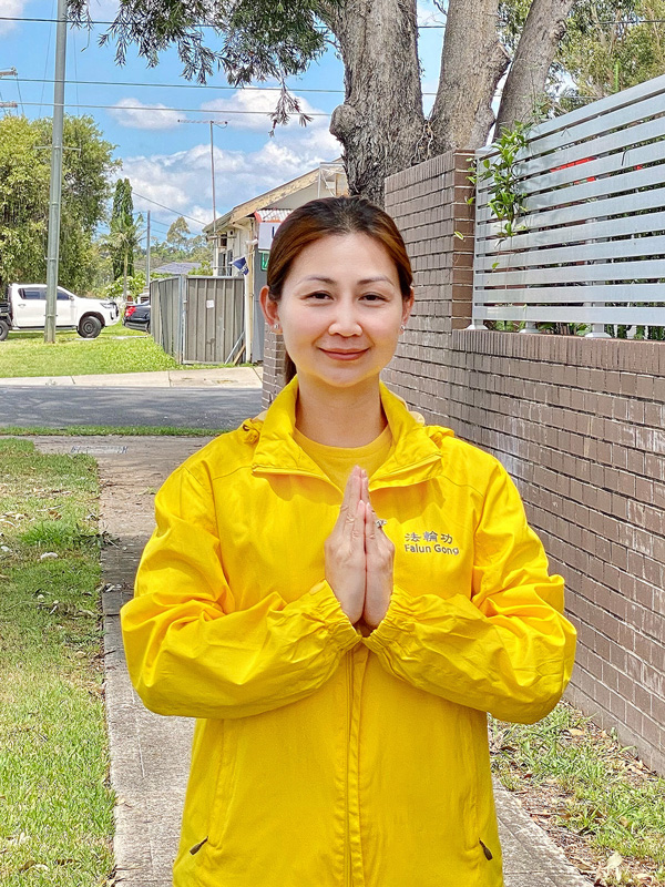 图5:悉尼法轮功学员安・裴(Ann Bui)女士是修炼一年的新学员。
