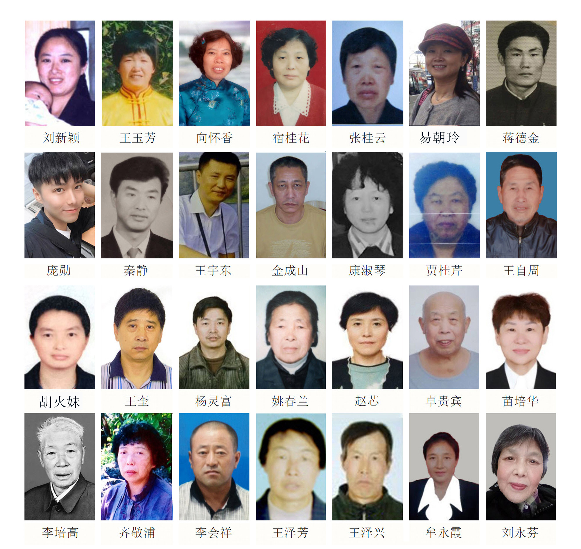 2023年部份被迫害离世的法轮功学员照片