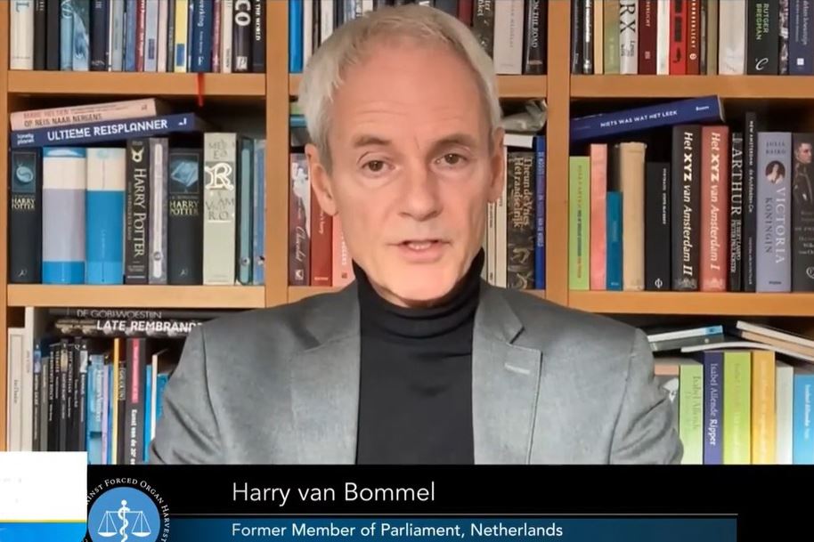 '图4:前荷兰国会议员贝霍尔表示,法轮功学员的处境没有得到应有的关注。'