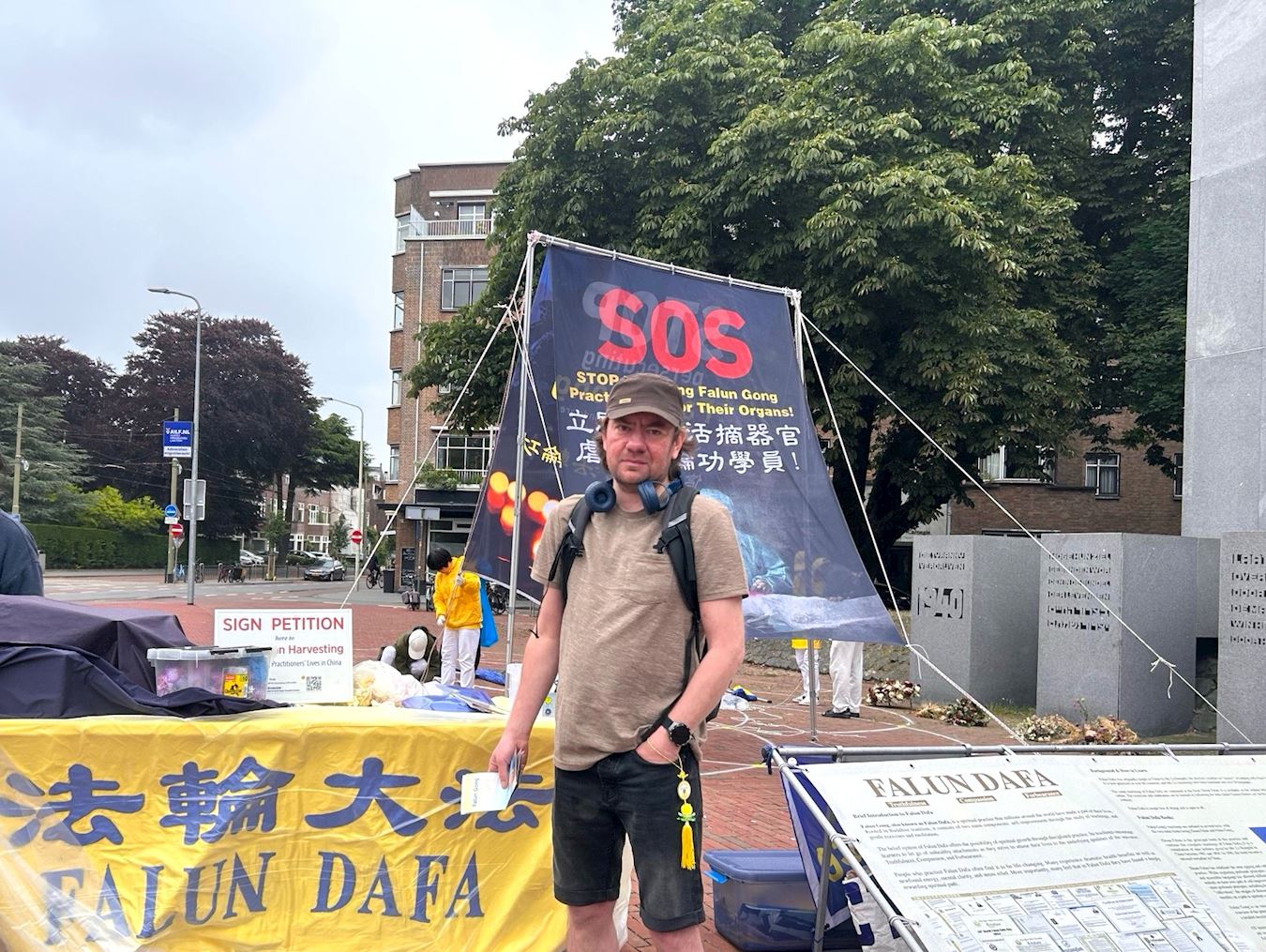 '图8:波兰游客达米安(Damian)认为必须制止中共活摘器官。'